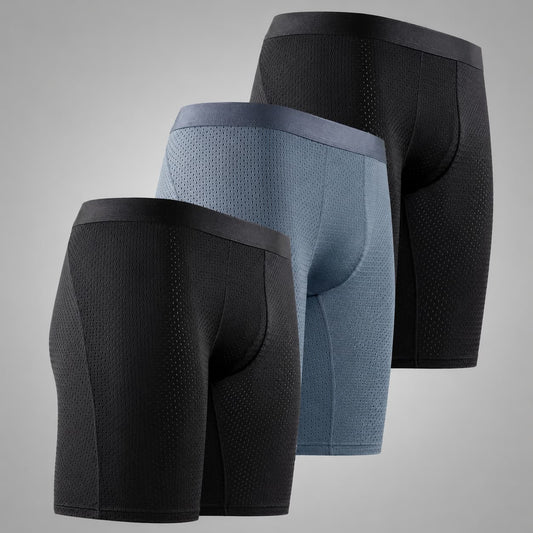 Performance Long Boxer Briefs – Comfort, Support & Breathable Fabric (Buy 2, Get 1 FREE)